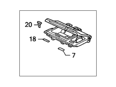 77299-SDA-A11ZB Honda Holder, Center *NH484L* (UA SILVER) Illustration 1 of 1