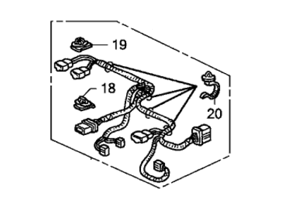 Honda 81606-SDB-A70 Cord, L. Power Seat (8Way)