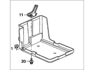 Honda 31521-SDR-A00 Box, Battery (70D)