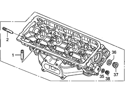 2007 Honda Accord Hybrid Cylinder Head - 12300-RCJ-810