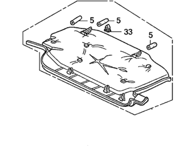 Honda 77345-SDB-A00 Cover Assy., Passenger (Lower)