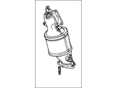 Honda 18190-RCJ-L00 Converter, Front Primary