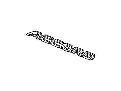 Honda 75722-SDA-A00 Emblem, Rear (Accord)