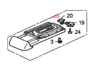 Honda 83407-SDA-A01ZB