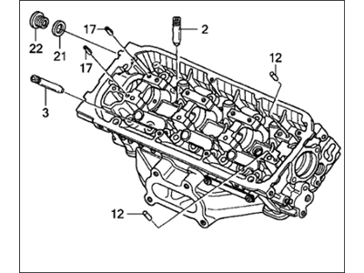 2005 Honda Accord Hybrid Cylinder Head - 12100-RDV-305