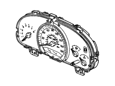 Honda 78120-SDR-A01 Meter Assembly, Speed & Tacho & Fuel & Temperature