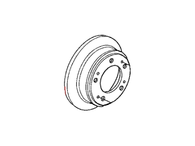 Honda 42510-TA0-A00 Disk, Rear Brake