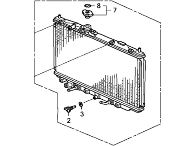 Honda 19010-RCJ-A52 Radiator (Denso)