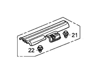 Honda 84253-SDA-A00ZC Garnish, L. FR. Side (Inner) *YR239L* (KI IVORY)