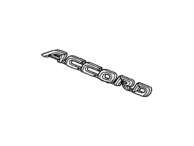 OEM Honda Accord V6 Trunk Emblem Badge - Genuine Rear Chrome Decal - Used