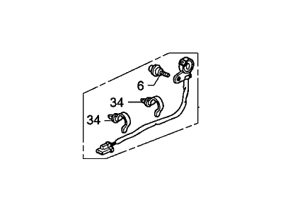 Honda 72182-SDA-A11 Switch Assy., L. Door Cylinder