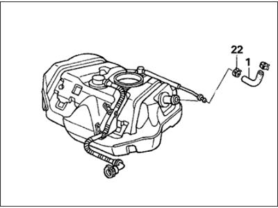 2006 Honda Accord Fuel Tank - 17500-SDA-A31