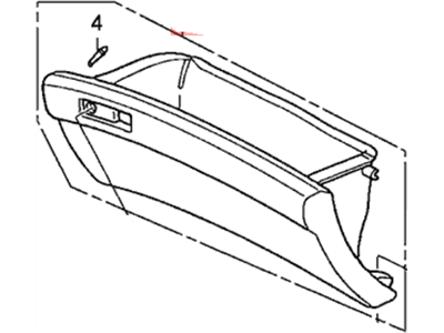 2005 Honda Accord Hybrid Glove Box - 77500-SDC-D01ZB