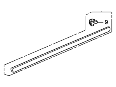 2007 Honda Accord Hybrid Door Moldings - 75322-SDA-A11ZK