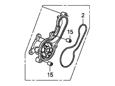 Honda 19200-RBJ-003 Water Pump