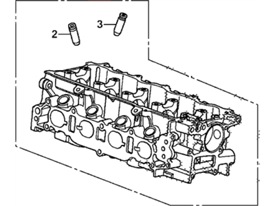 2010 Honda Fit Cylinder Head - 12200-RB0-G00