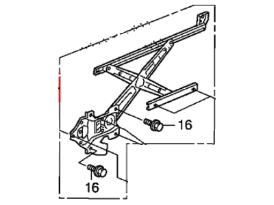 Honda 72211-SZT-003 Regulator Assembly, Right Front Door