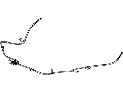 Honda 47560-SZT-G02 Wire B, Driver Side Parking Brake