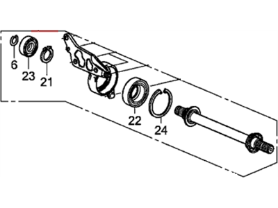 Honda CR-Z Axle Shaft - 44500-SZT-G00