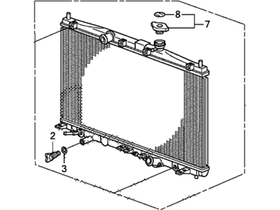 Honda 19010-RTW-004 Radiator (Toyo)