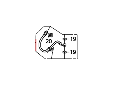 2012 Honda CR-Z Brake Line - 01468-TM8-G01