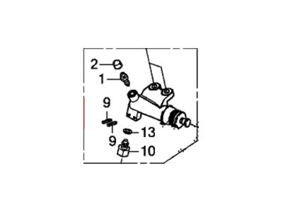 Honda 46930-SNA-A41 Cylinder Assembly, Clutch Slave