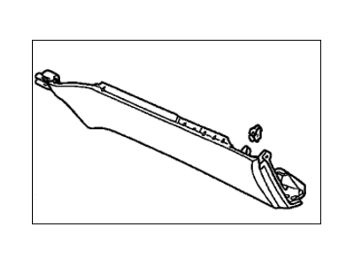 Honda 77325-S84-A00ZB Cover Assy., Instrument Passenger (Lower) *NH283L* (QUARTZ GRAY)