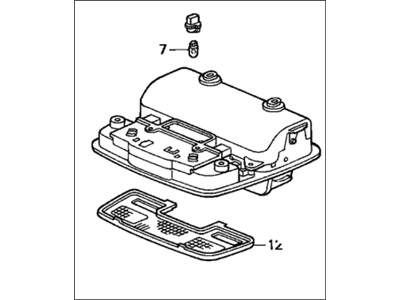 1998 Honda Accord Consoles - 83250-S84-A21ZA