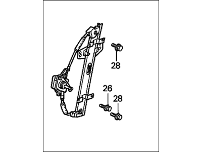 1999 Honda Accord Window Regulator - 72210-S84-A11