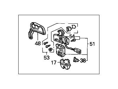 Honda 74851-S84-A41 Lock, Trunk (Handle+Power+Switch)