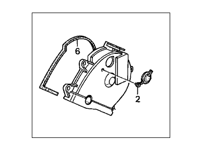 Honda 11820-P8A-A00 Cover Assembly, Front Timing Belt (Upper)