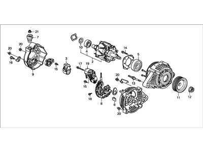 Honda 31100-PAA-A01 Alternator Assembly (Cju-99) (Denso)