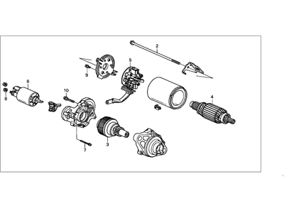 Honda 06312-P8A-506RM Starter Motor Assembly (Reman)