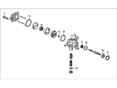 Honda 56110-PAA-A01 Pump Sub-Assembly, Power Steering