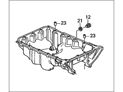 Honda 11200-PXK-000 Pan Assembly, Oil