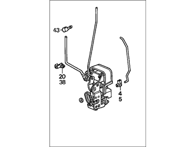 1999 Honda Accord Door Lock Actuator - 72150-S84-A12