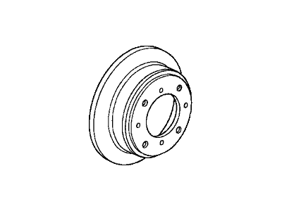 Honda 42510-S84-A50 Disk, Rear Brake