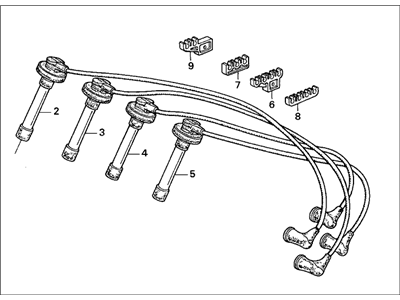 Honda 32700-P0A-A00 Wire Assembly, Ignition