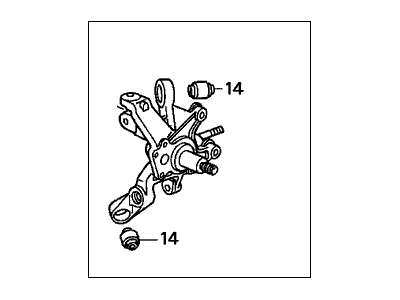 Honda 52210-S0A-J51 Knuckle, Right Rear