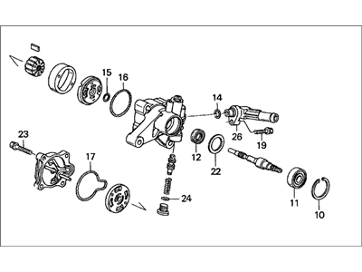 Honda 56110-P8C-A01 Pump Sub-Assembly, Power Steering