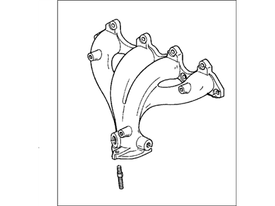 Honda 18000-PJK-A00 Manifold Assembly, Exhuast