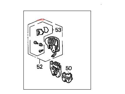 Honda 74851-S84-A11 Lock, Trunk (Handle)