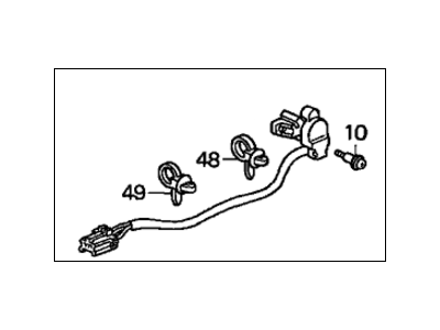 Honda 72182-S84-A01 Switch Assy., L. Door Cylinder