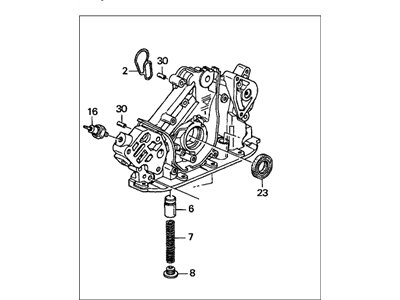 Honda 15100-P8E-A01 Pump Assembly, Oil (Yamada)