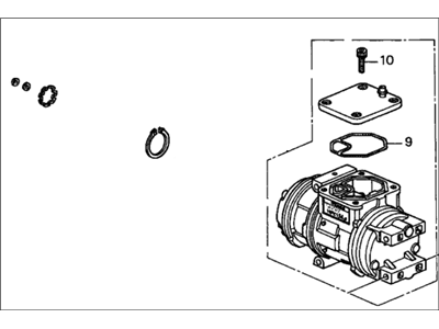 Honda 38810-P8A-A01 Compressor (Denso)