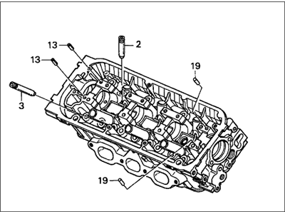 Honda 12100-P8C-306 Head Assembly, Cylinder Front