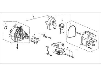 1998 Honda Accord Distributor - 30100-PAB-A01