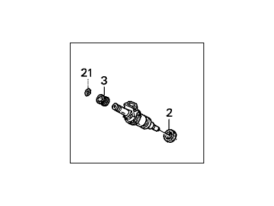 1999 Honda Accord Fuel Injector - 06164-PAA-L00