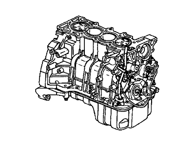 Honda 10002-PAB-A00 General Assy., Cylinder Block (DOT)