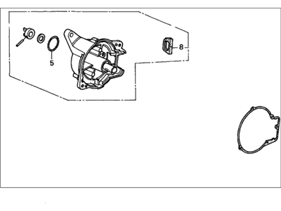 Honda 30105-P8A-A01 Housing, Distributor